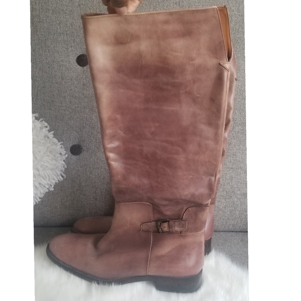 Zara leather riding boots